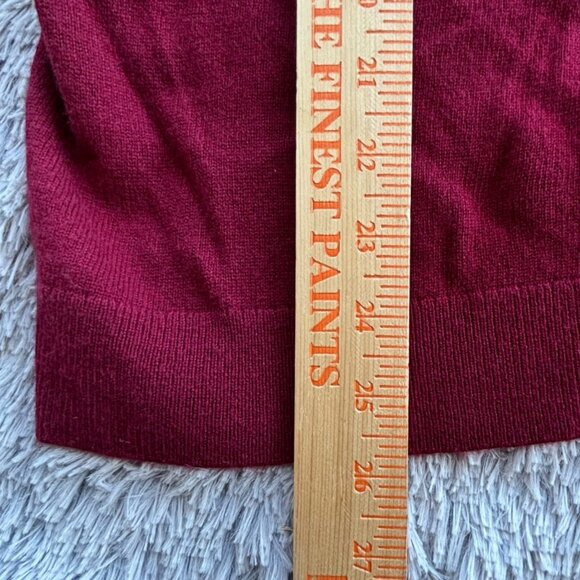 The Kooples Cashmere and Wool V-Neck Sweater 3 M/L Bar Hardware Goth Punk M L - Picture 11 of 13